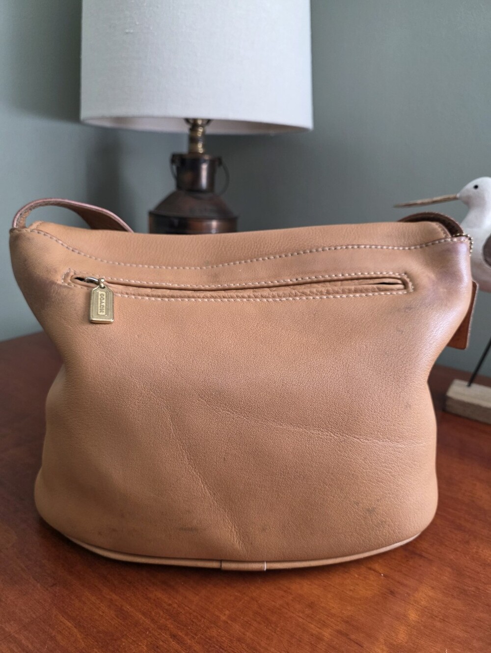 Coach 4903 Sonoma Natural Grain Leather Flap Crossbody Saddle Bag - Picture 4 of 16
